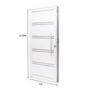 Ver imagem 4 de Porta de Aço Lambri 215x100cm com Friso e Puxador Inox Batente 12cm Qualitysol Ramassol