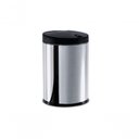 Ver imagem 1 de Lixeira Press Inox com Tampa - Linha Pia Ø 17 X 25 Cm Preto Brinox