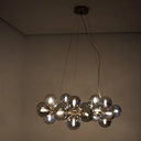 Ver imagem 3 de Pendente Halo Niquelado e Cromado (d)69.5cm (a)24cm 25xg9 125w - Pendente Halo Niquelado e Cromado (