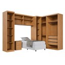 Ver imagem 3 de Guarda Roupa Modulado Dallas 6 Módulos 9 Portas de Bater 6 Gavetas