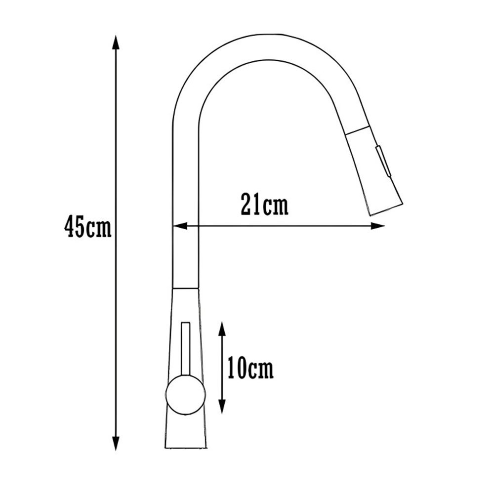 Torneira de Cozinha Bancada Pia Gourmet Alta Qualidade Premium Monocomando Misturador Água Quente e - 6