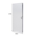Ver imagem 4 de Porta de Aço Lambri 215x83cm Batente 12cm Qualitysol Ramassol