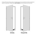 Ver mais imagens de Porta de Aço Lambri 215x83cm Batente 12cm Qualitysol Ramassol Abertura Esquerda Branco