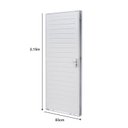 Ver imagem 4 de Porta de Aço Lambri 215x83cm Batente 12cm Qualitysol Ramassol