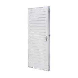 Porta de Aço Lambri 215x83cm Batente 12cm Qualitysol Ramassol - 1