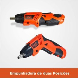 Parafusadeira A Bateria Black Decker 4.8v Com 16 Acessórios - 3