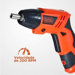 Parafusadeira A Bateria Black Decker 4.8v Com 16 Acessórios - 5
