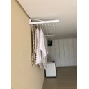 Ver imagem 3 de Varal Individual de Parede 140cm com 12 Varetas em Alumínio - Branco