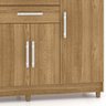 Cômoda Sapateira para Quarto 4 Portas 3 Gavetas 152cm Agrado V02 Nature - Mpozenato - 5