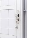 Ver imagem 5 de Porta de Aço com Postigo 215x83cm com Grade Quadriculada e Vidro Liso QualitySol Ramassol