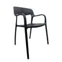 Ver imagem 3 de Kit 4 Cadeiras de Jantar em Polipropileno Bossa Nova Preto Empilhavel