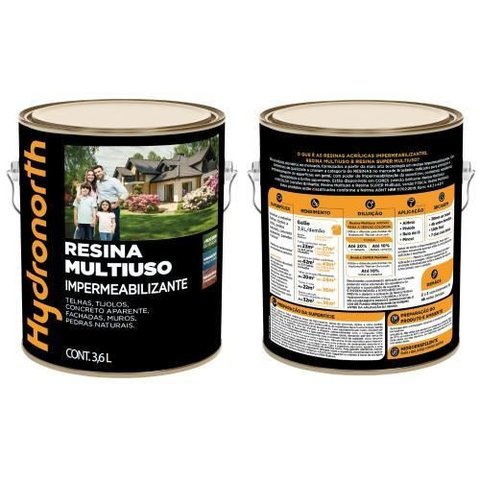 Resina Solvente Color Multiuso Ceramica Onix Galao 3,6 Litro