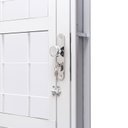 Ver imagem 5 de Porta de Aço com Postigo 215x83cm com Grade Quadriculada e Vidro Liso QualitySolRamassol