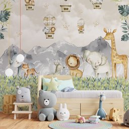Papel de parede safári animal infantil M² VR50 - 2