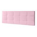 Ver imagem 3 de Cabeceira Painel Casal 1,40m Roma Suede Rosa Bebê Dal Poz Estofados