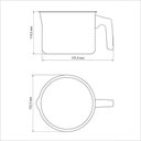 Ver imagem 3 de Fervedor Tramontina Turim em Alumínio Antiaderente Starflon Max Chumbo 14cm 1,7l Tramontina