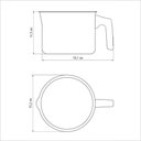 Ver imagem 2 de Fervedor Tramontina Turim em Alumínio Antiaderente Starflon Max Chumbo 14cm 1,7l Tramontina