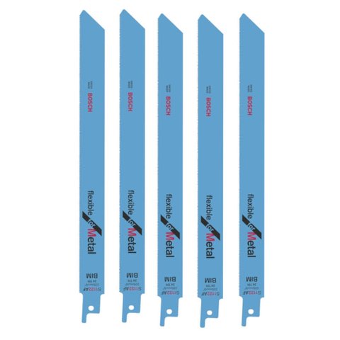 Jogo de Lâminas Serra Sabre S 1122 AF 5 Peças - 2608656018 - BOSCH