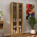 Ver imagem 2 de Cristaleira Com 2 Portas Em Vidro Cr6002 