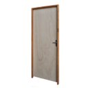 Ver imagem 5 de Porta Lisa Mescla 210x92 Batente 09 cm Fechadura Comum Interna Rodam Abertura Direita Marrom