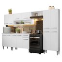 Ver imagem 3 de Armário de Cozinha Completa 293cm Emilly Madesa 01 Branco