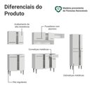 Ver imagem 5 de Armário de Cozinha Completa 293cm Emilly Madesa 01 Branco