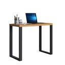 Ver imagem 2 de Mesa Escritório Estilo Industrial F11 Freijó/Preto Fosco - Pradel