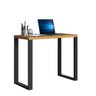 Mesa Escritório Estilo Industrial F11 Freijó/Preto Fosco - Pradel - 2