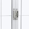 Janela de Aço de Correr Central 100x150cm 4 Folhascom Grade Quadriculada e Vidro Liso - 5