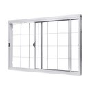 Ver imagem 3 de Janela de Aço de Correr Central 100x150cm 2 Folhas com Grade Quadriculada e Vidro Liso