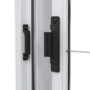 Ver imagem 5 de Janela de Aço de Correr Central 100x150cm 2 Folhas com Grade Quadriculada e Vidro Liso Branco Ramass