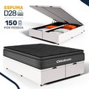 Ver imagem 3 de Cama Box Baú com Colchão Ortobom de Espuma Pillow Top Confort Black King 193cm