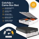 Ver imagem 5 de Cama Box Baú com Colchão Ortobom de Espuma Pillow Top Confort Black King 193cm