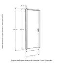 Ver imagem 3 de Porta Lisa Mescla 210x92 Batente 09 CM Fechadura Comum Interna Rodam Abertura Esquerda
