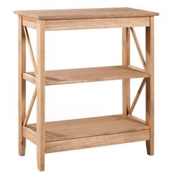 Estante de Madeira com 2 Nichos Marrom Antique - 1