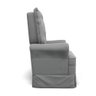 Poltrona de Amamentação com Balanço Laura Veludo Cinza TB122 Base de Madeira - D'Rossi DRossi - 4