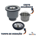 Ver imagem 5 de Valvula 3.1/2 Pia de Cozinha Cesto Higiênico Ralo Pia Basket