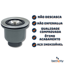 Ver imagem 4 de Valvula 3.1/2 Pia de Cozinha Cesto Higiênico Ralo Pia Basket