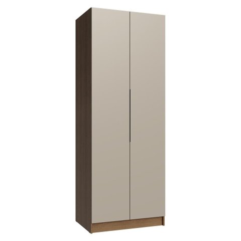 Guarda-Roupa Modulado 2 Portas 4 Gavetas 1 Cabideiro Rustic/Crema Neo Madesa