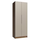 Ver imagem 1 de Guarda-Roupa Modulado 2 Portas 4 Gavetas 1 Cabideiro Rustic/Crema Neo Madesa