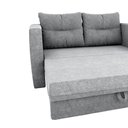 Ver imagem 4 de Sofá Cama 2 Lugares Casal 1,50 Mts Bouclê Luma Matrix Cor:boucle Cinza