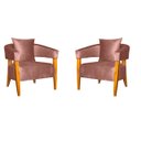 Ver imagem 1 de KIT 2 POLTRONA DECORATIVA VALENTINA LUXO DORA BELA - 0125 Rosa