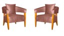 Ver imagem 1 de KIT 2 POLTRONA DECORATIVA VALENTINA LUXO DORA BELA - 0125 Rosa