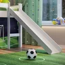 Cama Infantil Copa do Mundo Elevada com Escorregador e Cortina Completa Móveis - 8