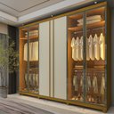 Ver imagem 1 de Guarda-Roupas Casal 6 Portas com 4 Portas Reflecta com Pés com LED Absolut New 100% MDF