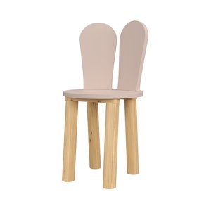 Cadeira Coelho Criativa Infantil para Crianças Estudar Desenhar 100% Mdf Bp Melaminico:sal Rosa