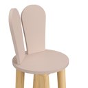 Ver imagem 2 de Cadeira Coelho Criativa Infantil para Crianças Estudar Desenhar 100% Mdf Bp Melaminico:sal Rosa