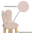 Ver imagem 6 de Cadeira Coelho Criativa Infantil para Crianças Estudar Desenhar 100% Mdf Bp Melaminico:sal Rosa
