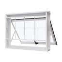 Ver imagem 2 de Janela de Aço Maxim-Ar 50x50cm com Grade Quadriculada e Vidro Liso Unicsol Ramassol