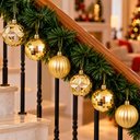 Ver imagem 5 de Bolas Natalina Dourada Decoração Texturada Enfeite 6cm C - 20 Peças